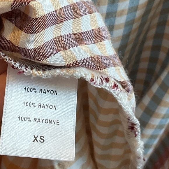 Rachel Pally Sibil Rainbow Gingham Midi Dress Size XS - Picture 8 of 8